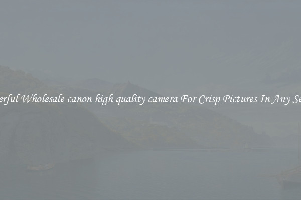 Powerful Wholesale canon high quality camera For Crisp Pictures In Any Setting