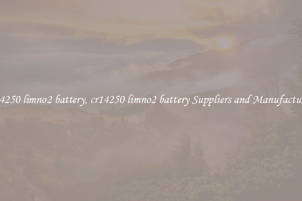 cr14250 limno2 battery, cr14250 limno2 battery Suppliers and Manufacturers