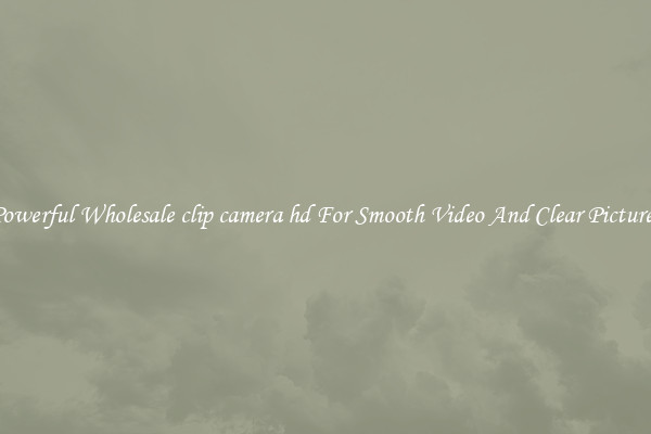 Powerful Wholesale clip camera hd For Smooth Video And Clear Pictures