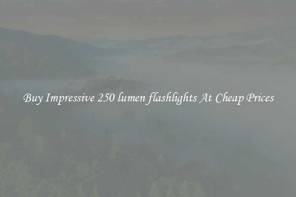 Buy Impressive 250 lumen flashlights At Cheap Prices