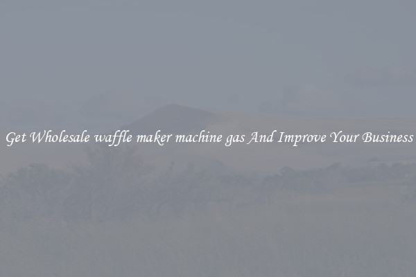 Get Wholesale waffle maker machine gas And Improve Your Business