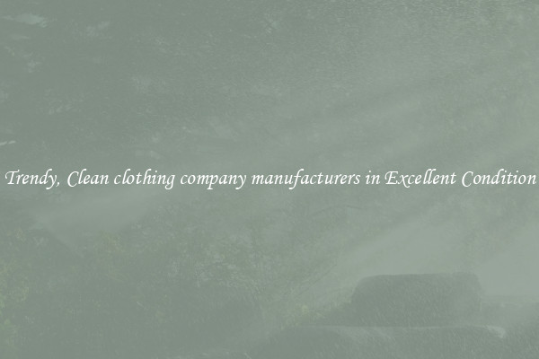 Trendy, Clean clothing company manufacturers in Excellent Condition