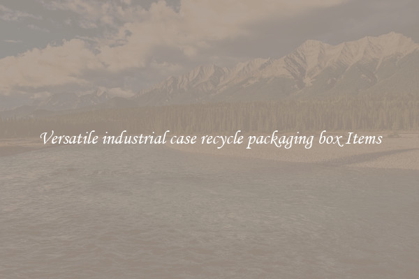 Versatile industrial case recycle packaging box Items