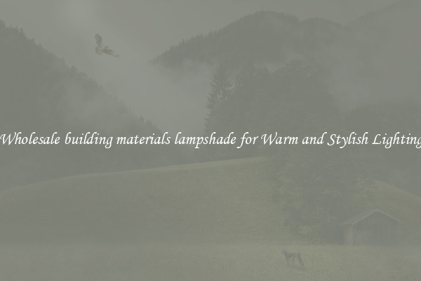 Wholesale building materials lampshade for Warm and Stylish Lighting