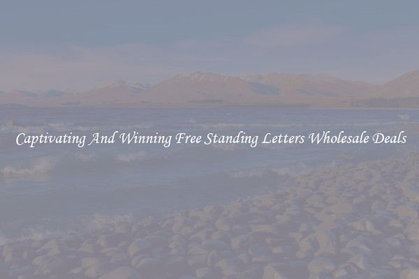 Captivating And Winning Free Standing Letters Wholesale Deals