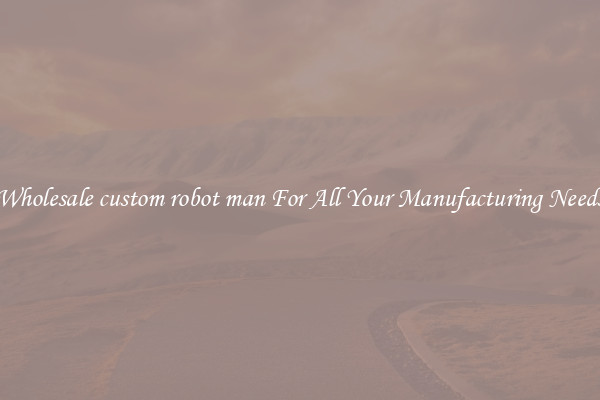 Wholesale custom robot man For All Your Manufacturing Needs