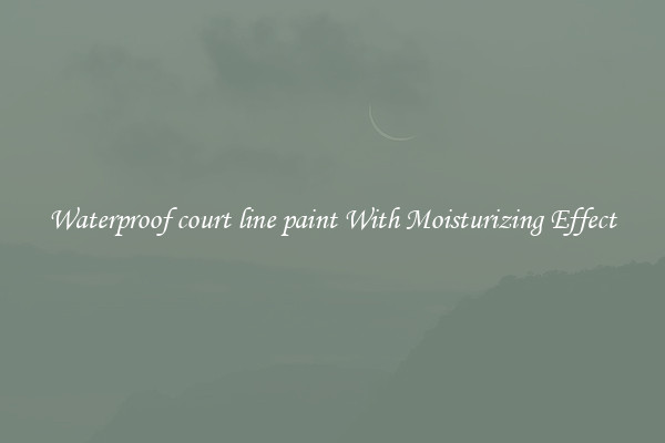 Waterproof court line paint With Moisturizing Effect