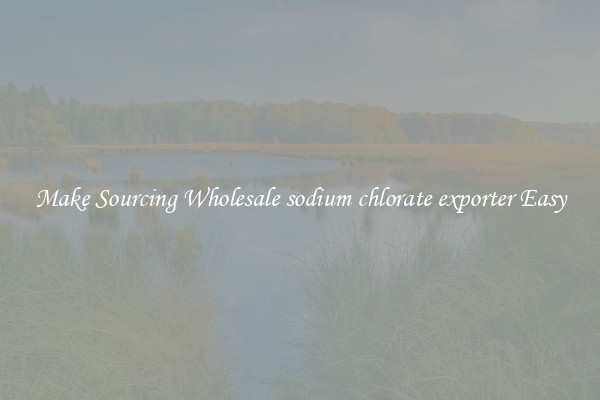 Make Sourcing Wholesale sodium chlorate exporter Easy