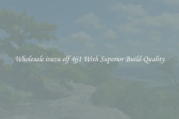 Wholesale isuzu elf 4jj1 With Superior Build-Quality