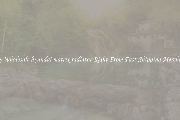 Buy Wholesale hyundai matrix radiator Right From Fast-Shipping Merchants